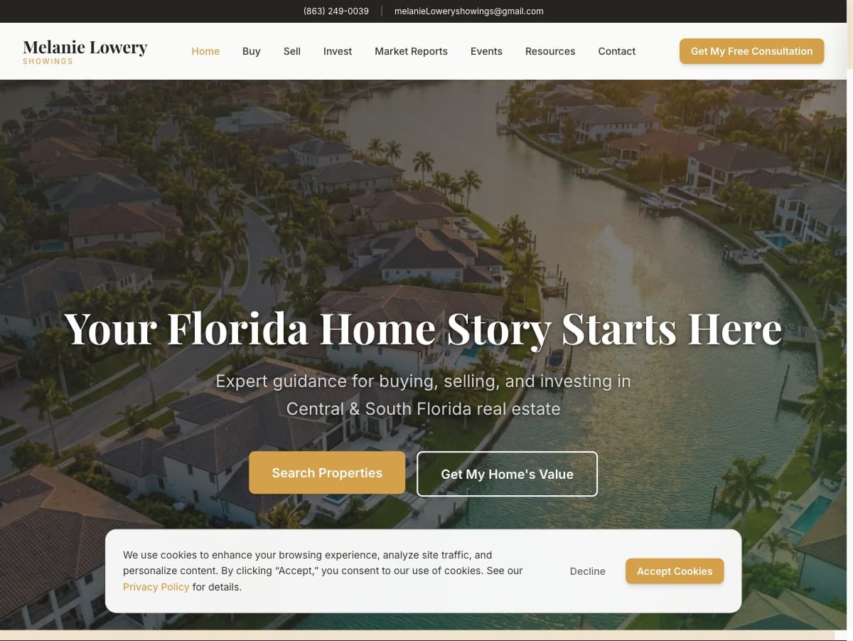 Melanie Lowery Showings — Real Estate Website
