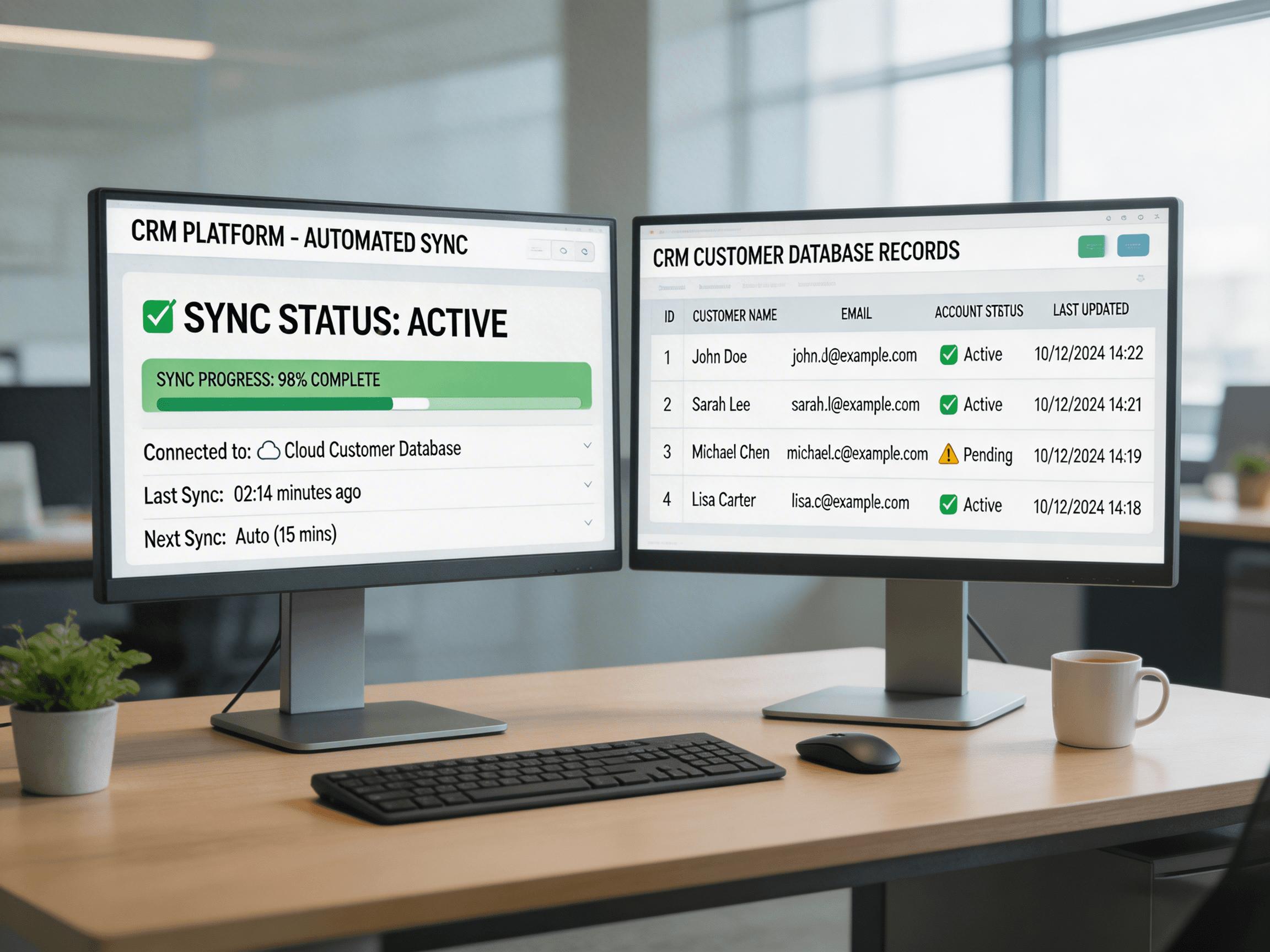 Data entry and CRM update automation