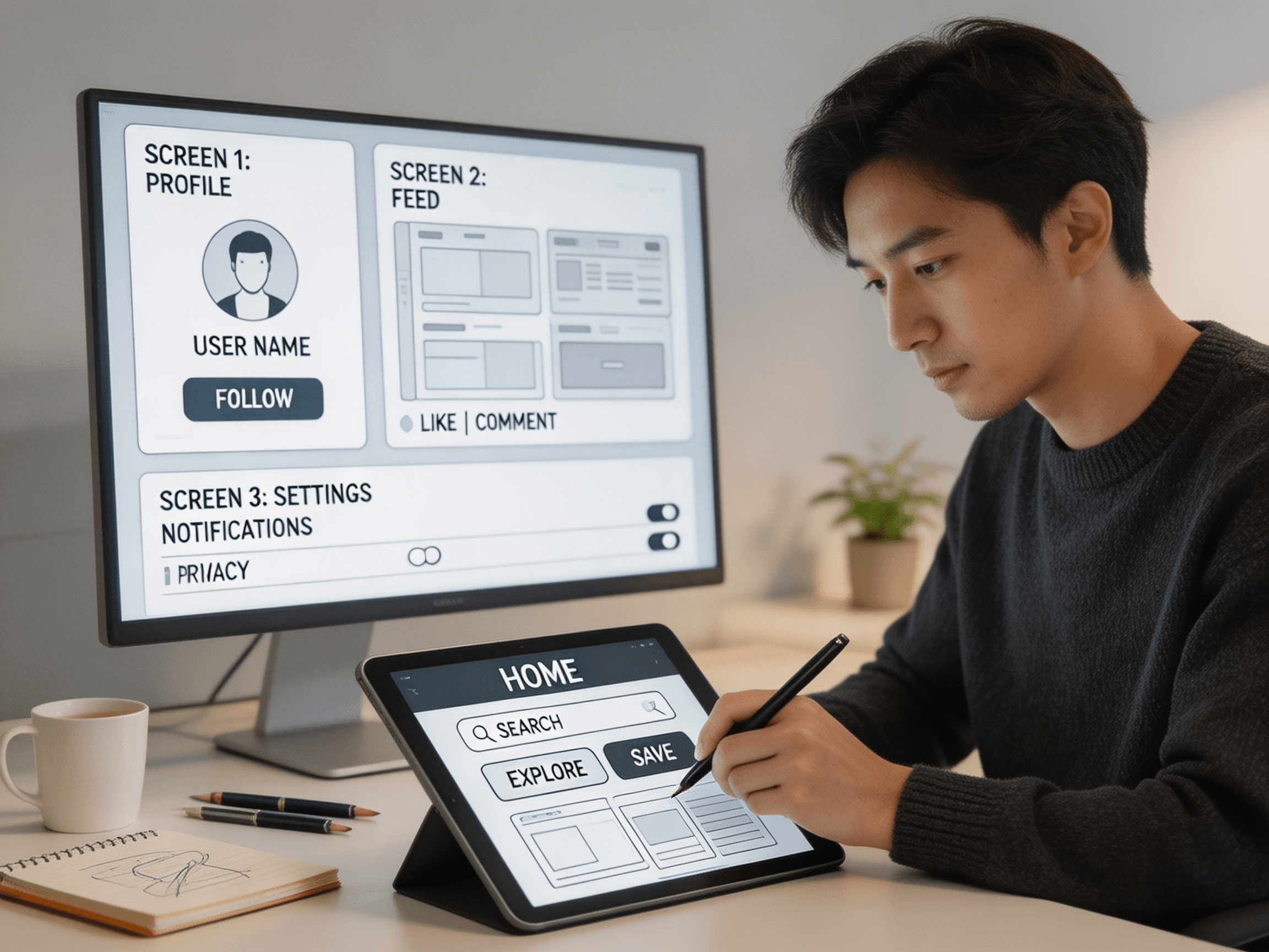 UI/UX design tailored to your workflow