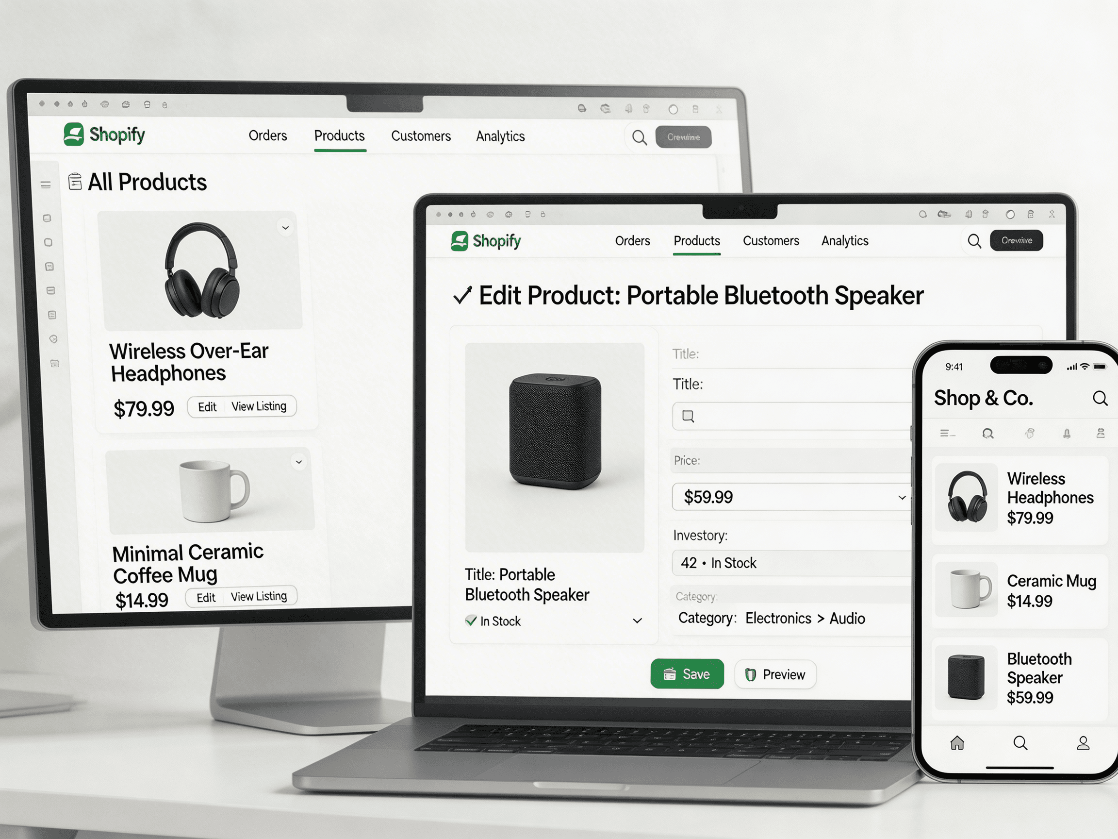 Marketplace onboarding (Shopify, Amazon, Walmart, TikTok Shop)