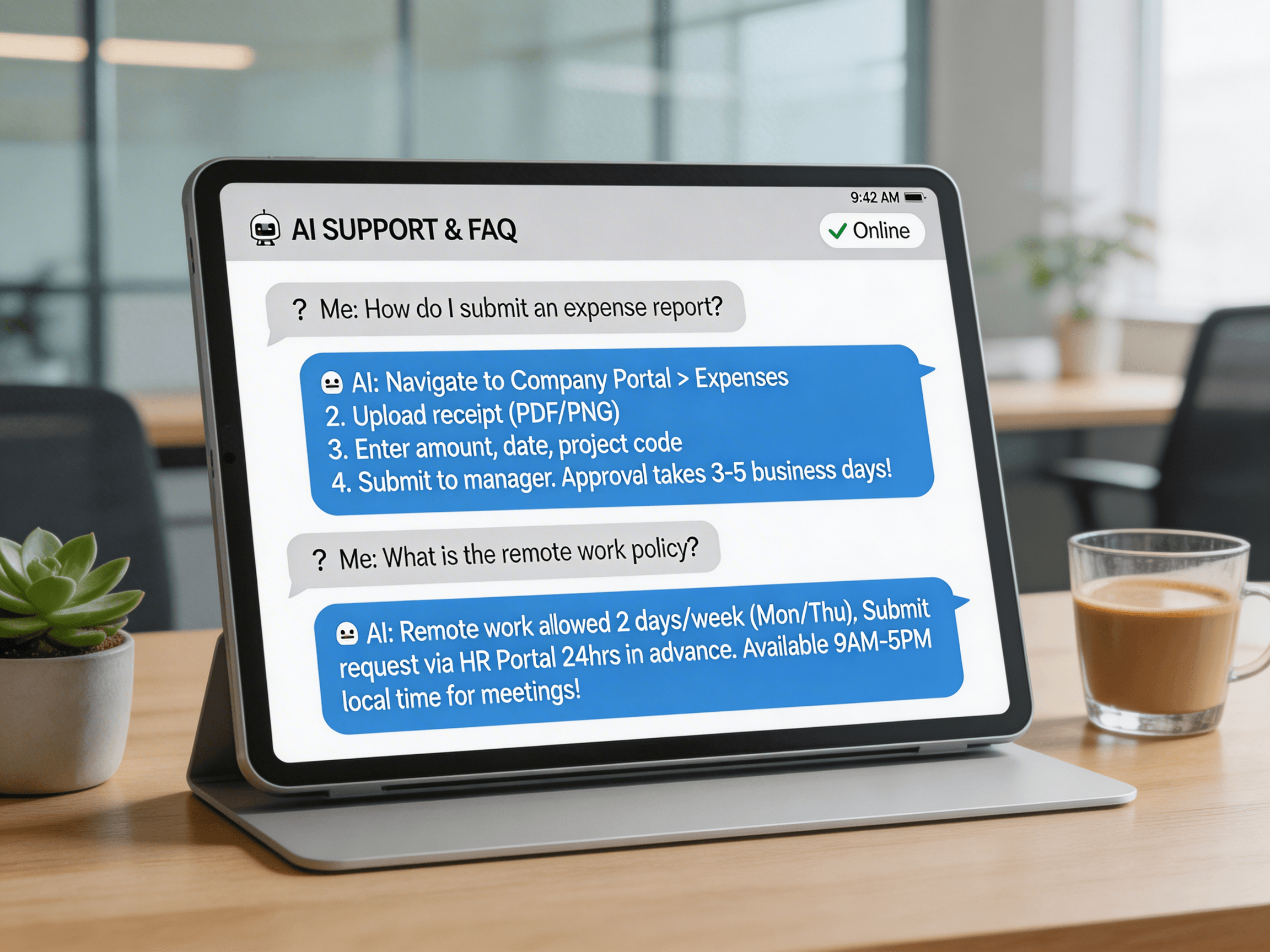 FAQ handling and information delivery