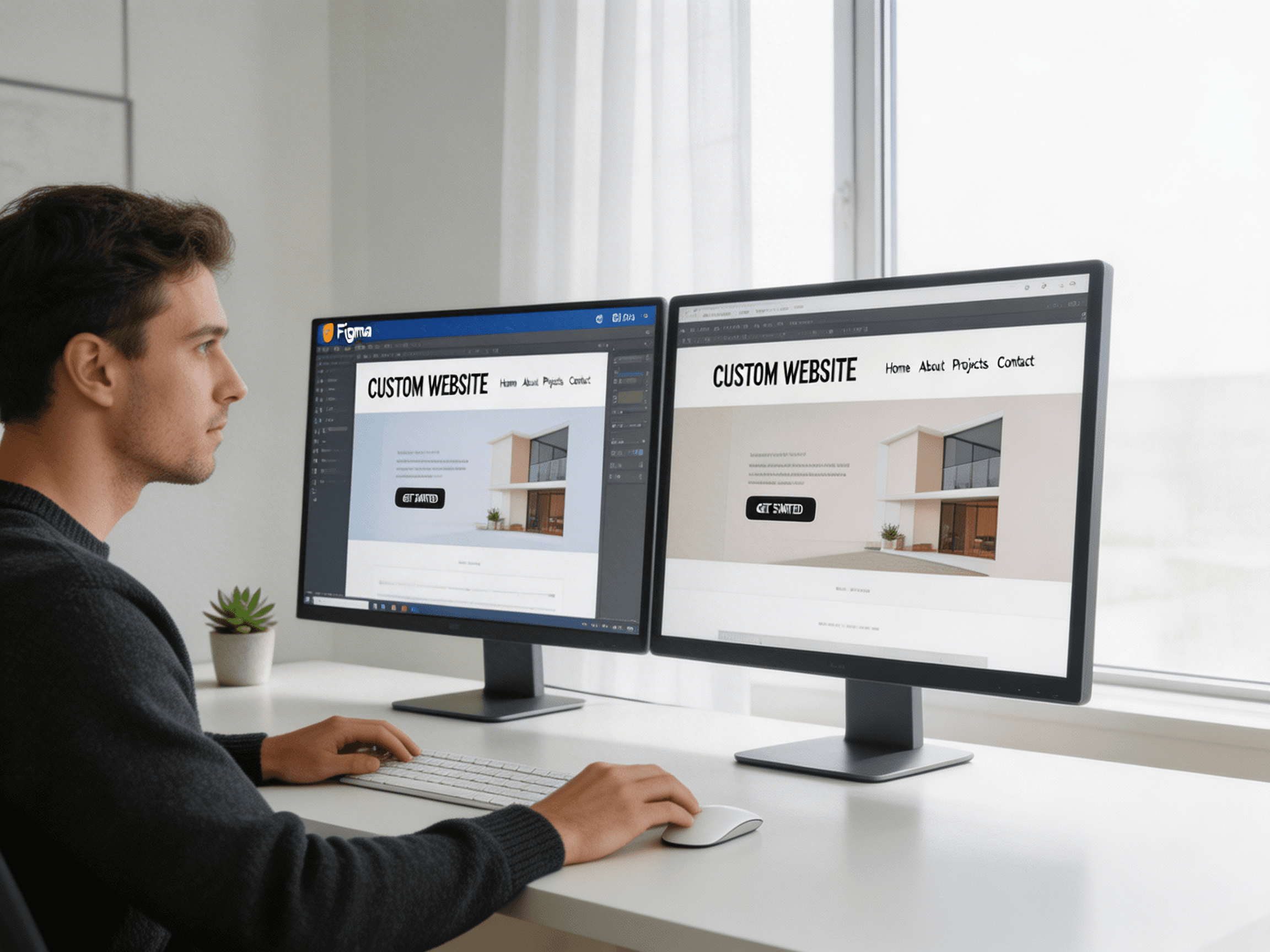 Custom design and development — no templates